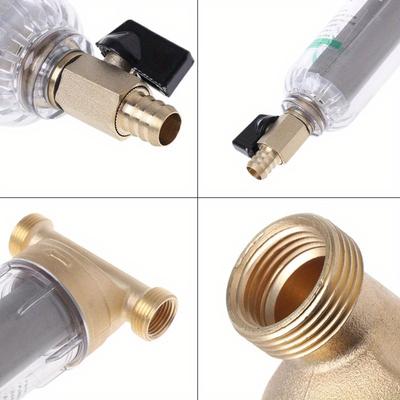 Hausstaub Edelstahl Netz Wasserhahn 6 Punkte Front Reiniger Kupfer Blei Wasserfilter
