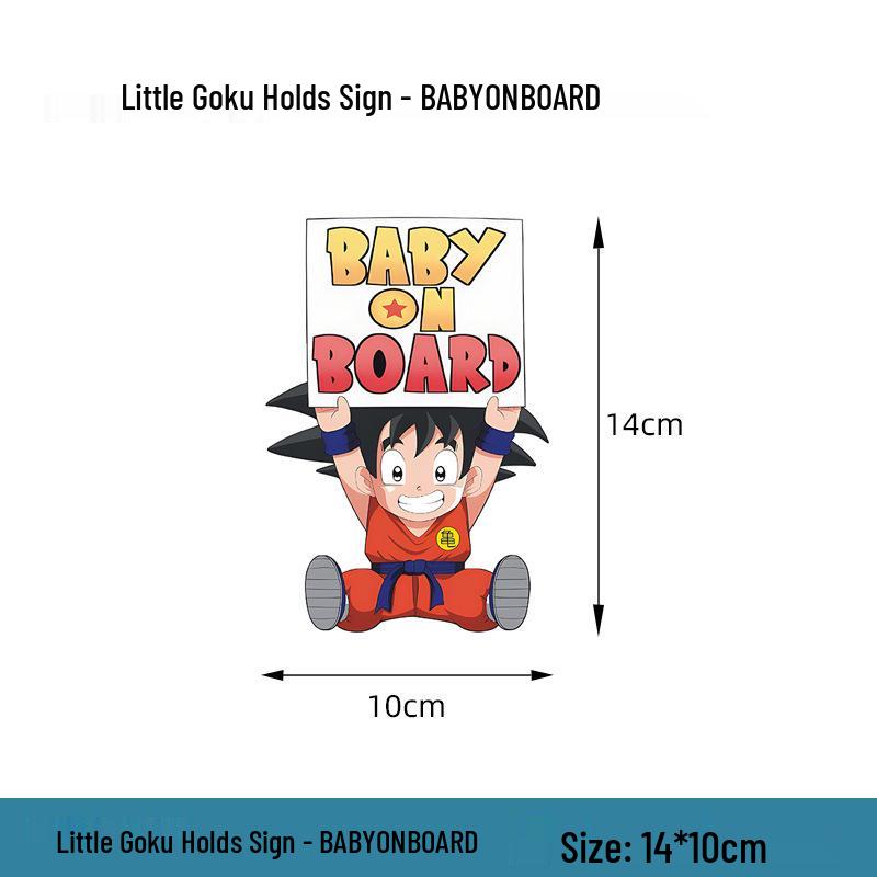 

Creative Baby on Board Car Sticker - Dragon Ball s Little Goku