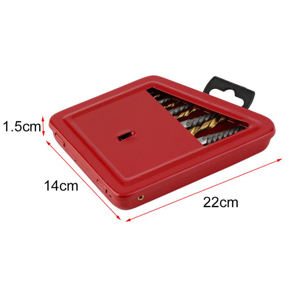 Screw Remover Set Loose Screw Bolt Extractor Woodworking Machinery Maintenance Tool with Iron Box 10PCS/Set