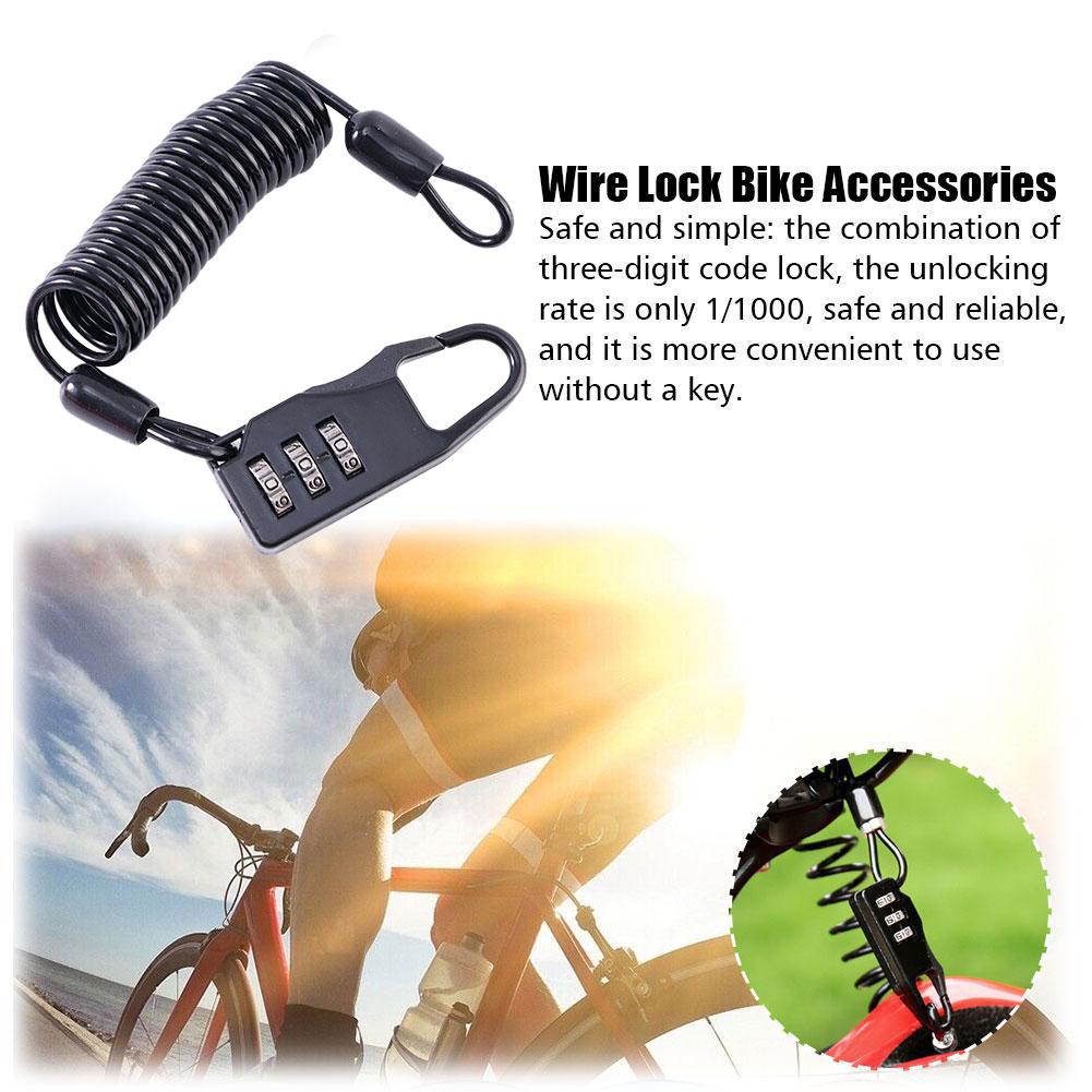 Classic Helmet Lock Helmet Locks Portable Mini Safety Chain Padlock Helmet Lock Steel Cable Lock Motorcycle Helmet Accessories