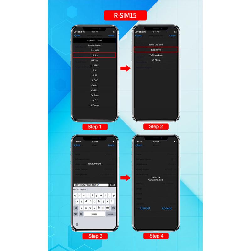 Universal SIM Unlock Card RSIM15 Nano Card Widely Compatible for