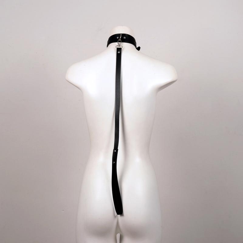 Frauen Kunstleder Halskette Set Bdsm Hals Harness Slave Leine Gothic Cosplay Körper Bondage Kragen Riemen Sex Requisiten