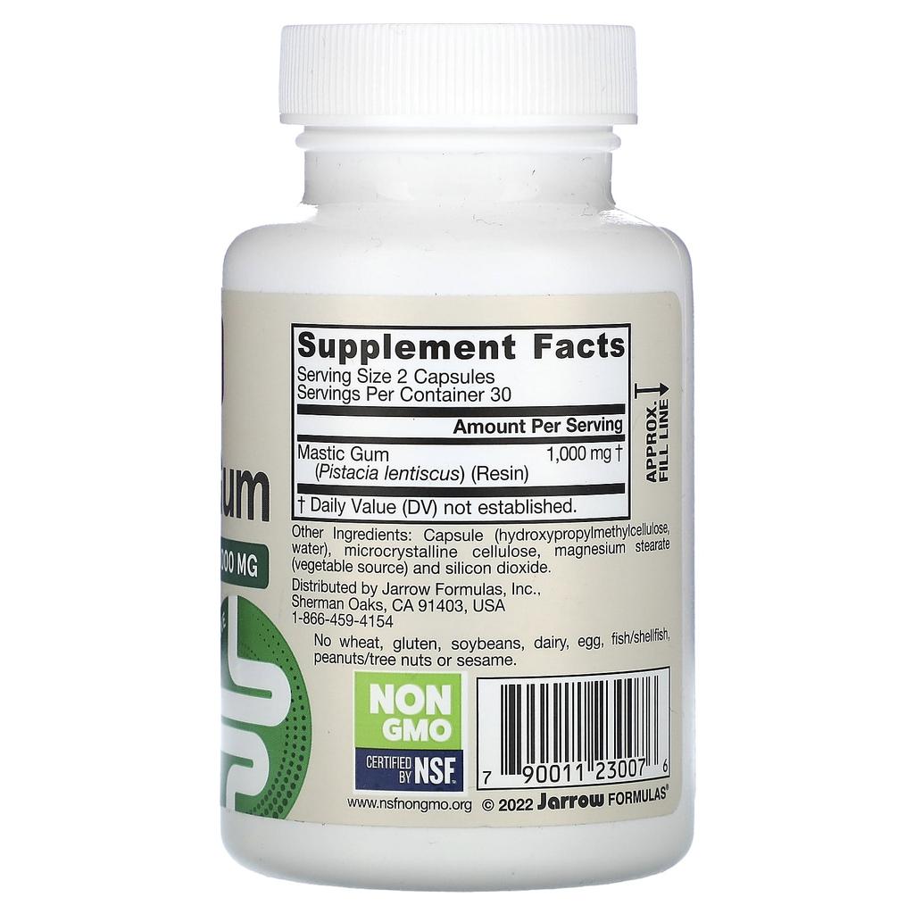 Vegan Mastic Gum, 60 Veggie Capsules (500Mg Per Capsule)