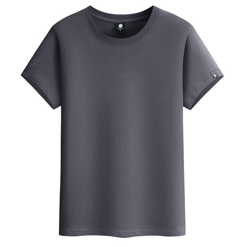 Men's Cotton Short Sleeve Loose Fit Solid Color T-Shirt, Plus Size, Youth Trendy Half Sleeve.