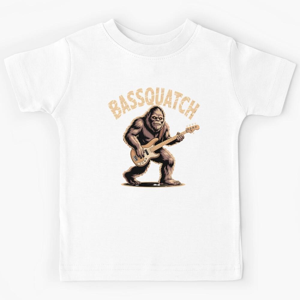 Bassquatch Bass Guitar – Bass Player Bigfoot Humor Kids T-Shirt 150