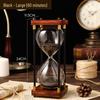 Engravable Creative Wooden Hourglass Timer (30/60 Min) - Decorative Ornament and Perfect Gift for Home or Office.