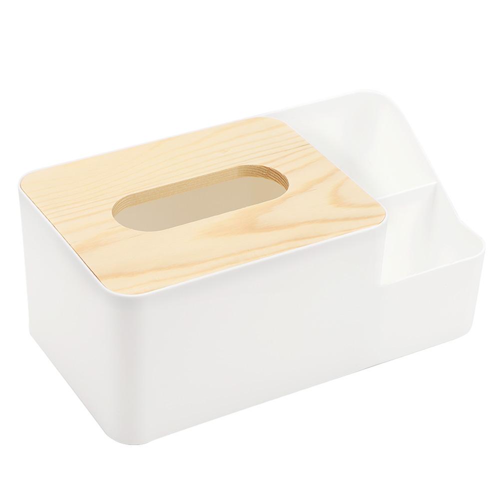Pratical Home Office Desktop Paper Remote Control Storage Holder Extraction Tissue Box Case with
