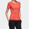 Adidas Sporty Pullover Crew Neck Short Sleeve T-Shirt Women Tops Coral-Pink FJ1108