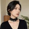 Liefdeshart Kanten Ketting Y2K Cosplay Ketting Lolita Choker Kostuumfeest