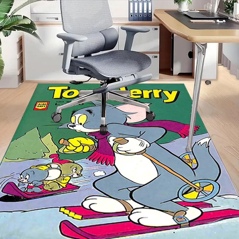 1pc Tom & Jerry Carpet, for Home & Office Decor, Desk Chair Carpet, Festive Gift,Conference Room CarpetL1164