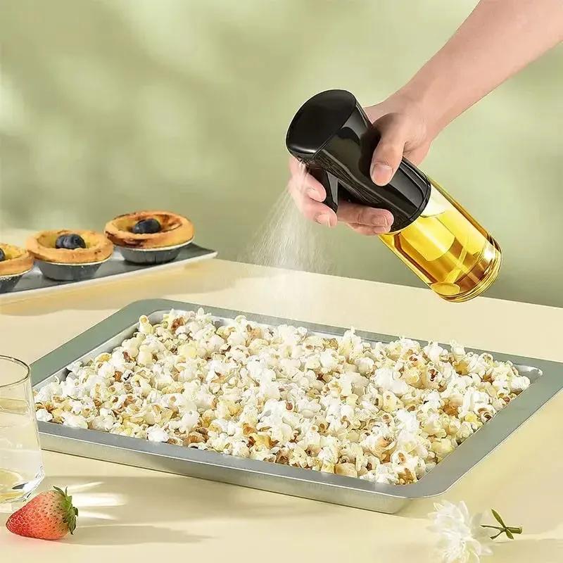 High Value Oil Spray Bottle Kitchen Press Type Oil Spray Bottle BBQ Oil Vinegar Soy Sauce Pot Seasoning Bottle