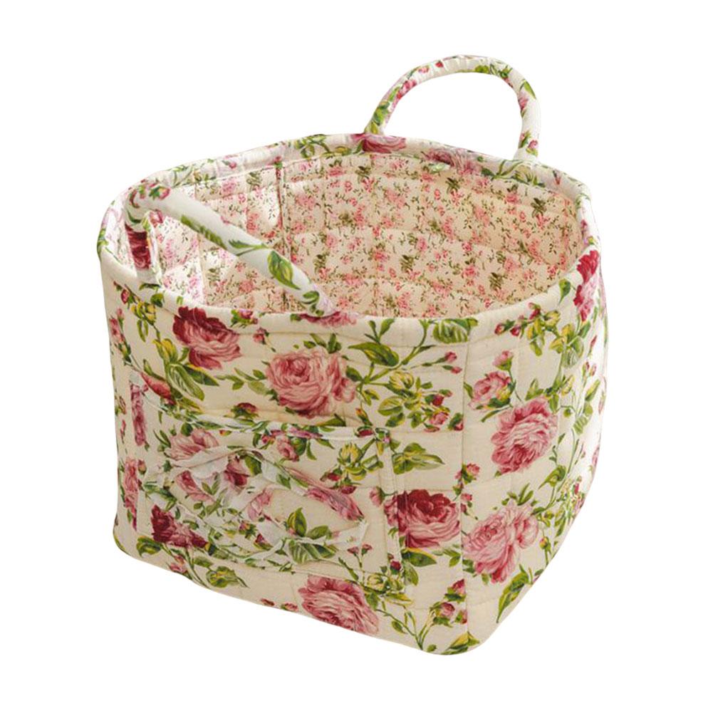 Boho Stoff Aufbewahrungskorb Große Kapazität Schrank Organizer Behälter mit Griff für Kleidung und Kleinkram