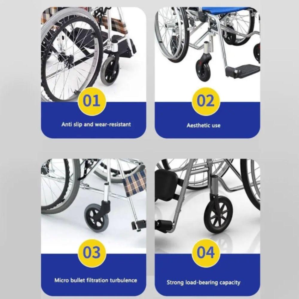 Smooth Flexible Replacement Wheels Heavy Duty Shopping Cart Wheels Travelling Trolley