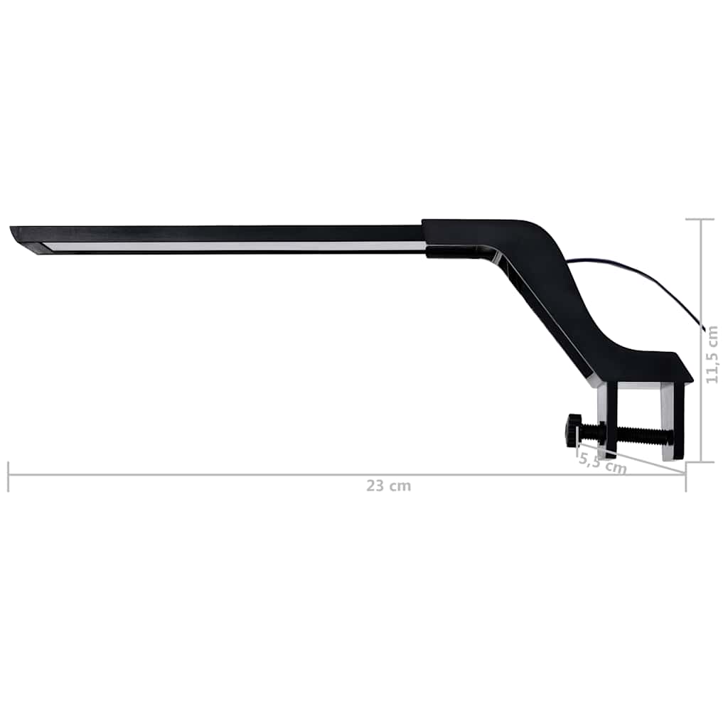 LED Aquarium Lamp with Clamp for 25 45 cm Tanks Blue and White