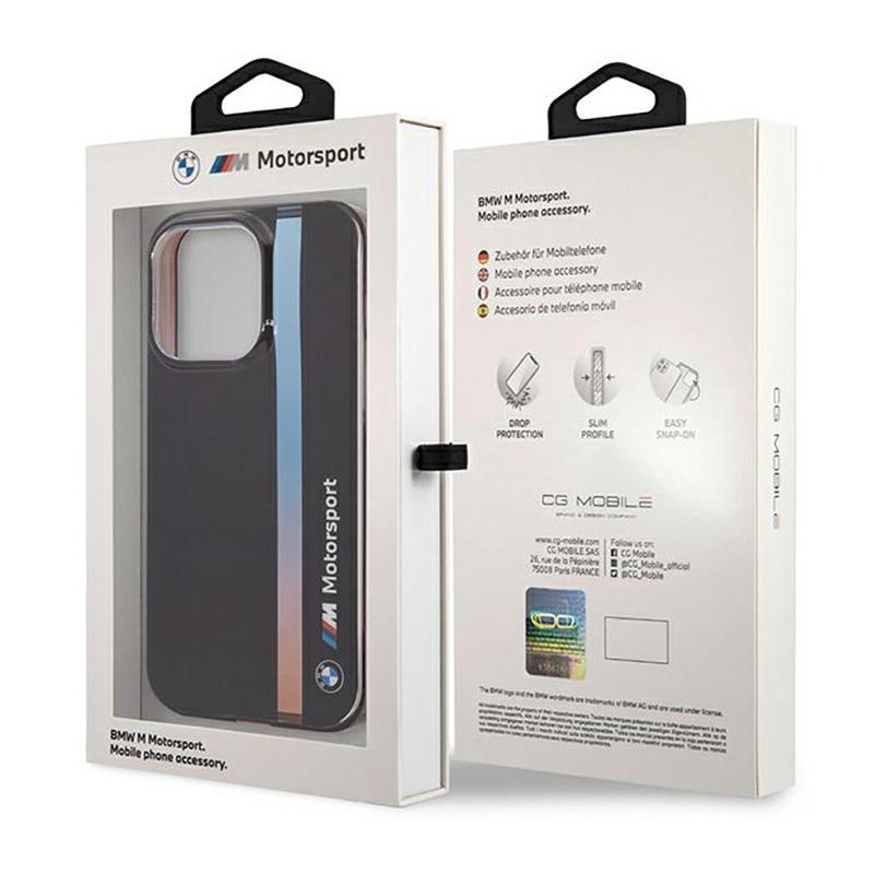 Bmw Tricolor Stripe - Etui Iphone 14 Pro (Czarny)