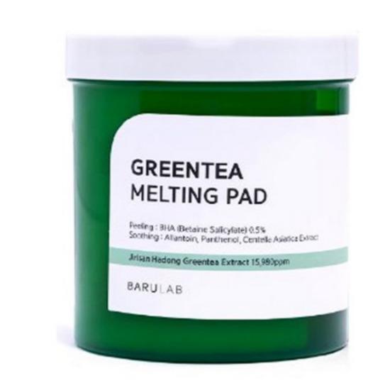 BARULAB Hadong Green Tea Melting Pad – Sebum Control & Pore Care Toner Pad, 150 Pads (300ml) Hadong Green Tea Melting Pad