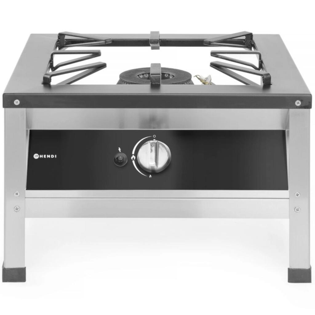Plynový sporák pro zemní plyn a XL lahve 108 kW Kitchen Line Hendi 147276