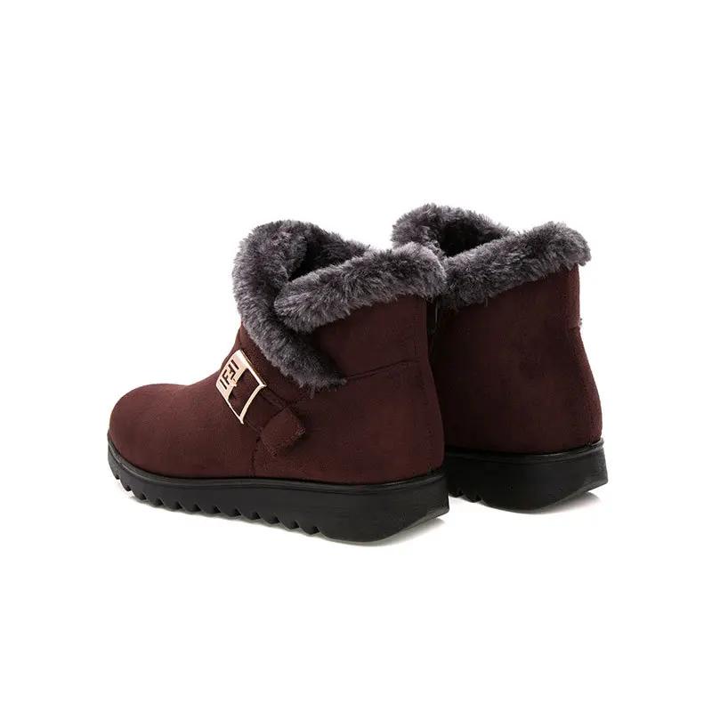 2026 Winter Shoes Women Snow Boots Thick Sole Non-slip Women Ankle Boots Warm Cotton Shoes Fashion Ladies Winter Boots