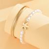Snake Bone Foot Chain Simulated Pearl Starfish Anklets For Women Trendy Gold Color Ankle Bracelet Beach Jewelry Summer Accessory