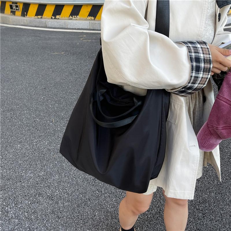2025 Summer New Cloth Bag Commute To Work Large Capacity Fashion Leisure Trend Shoulder Bag Lazy Wind Tote Bag
