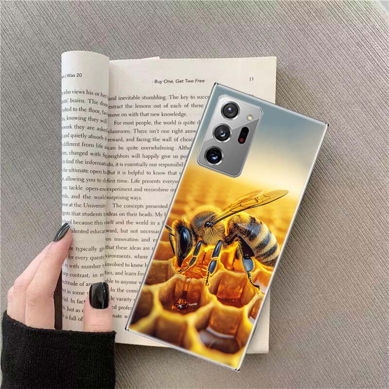 Bees and Honey in the Honeycomb Phone Case for Samsung A17 A37 A57 A07 A16 A26 A36 A56 A05S A15 A25 A35 A55 Galaxy A03 A13 A23 A
