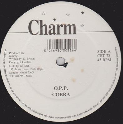 12inch Record MAD COBRA - O.P.P. CRT73 Charm 1991 UK Reggae, Ska & Dub Used