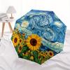 1pc Sunflower Starry Auto Open/close, All-Season Portable Folding Umbrella for Women & Men, Travel, Everyday, Formal Events - Compact Luxury Parasol,