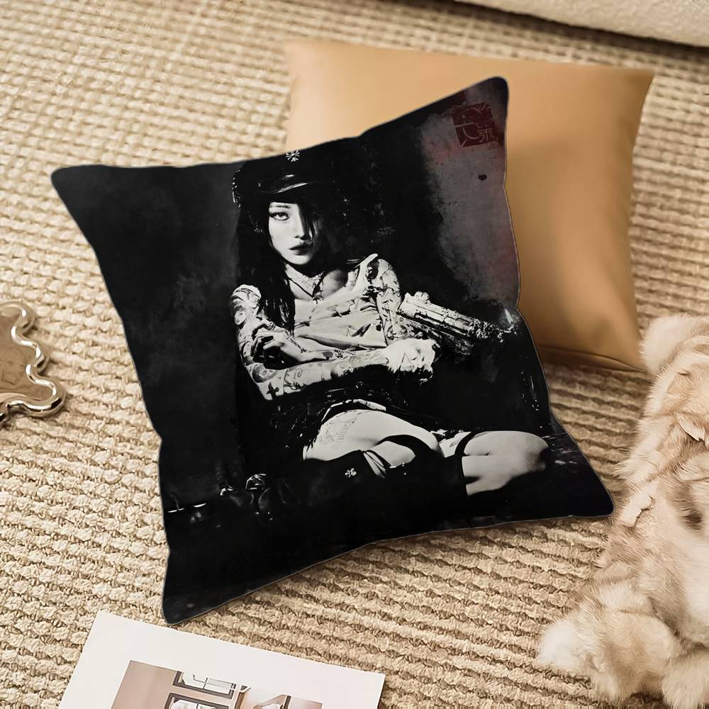 Y-Yeule Evangelic Girl Pillow Case Anti-dustmite Invisible Zipper Sofa Bed