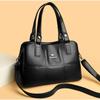Soft Leather Splicing Large-capacity Handbag Women's Shoulder Bag