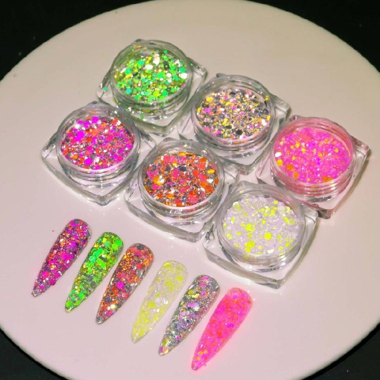 Nail Glitter Sequins Nail Glitter Sparkling Diamond Nail Powder Nail Art-Decor