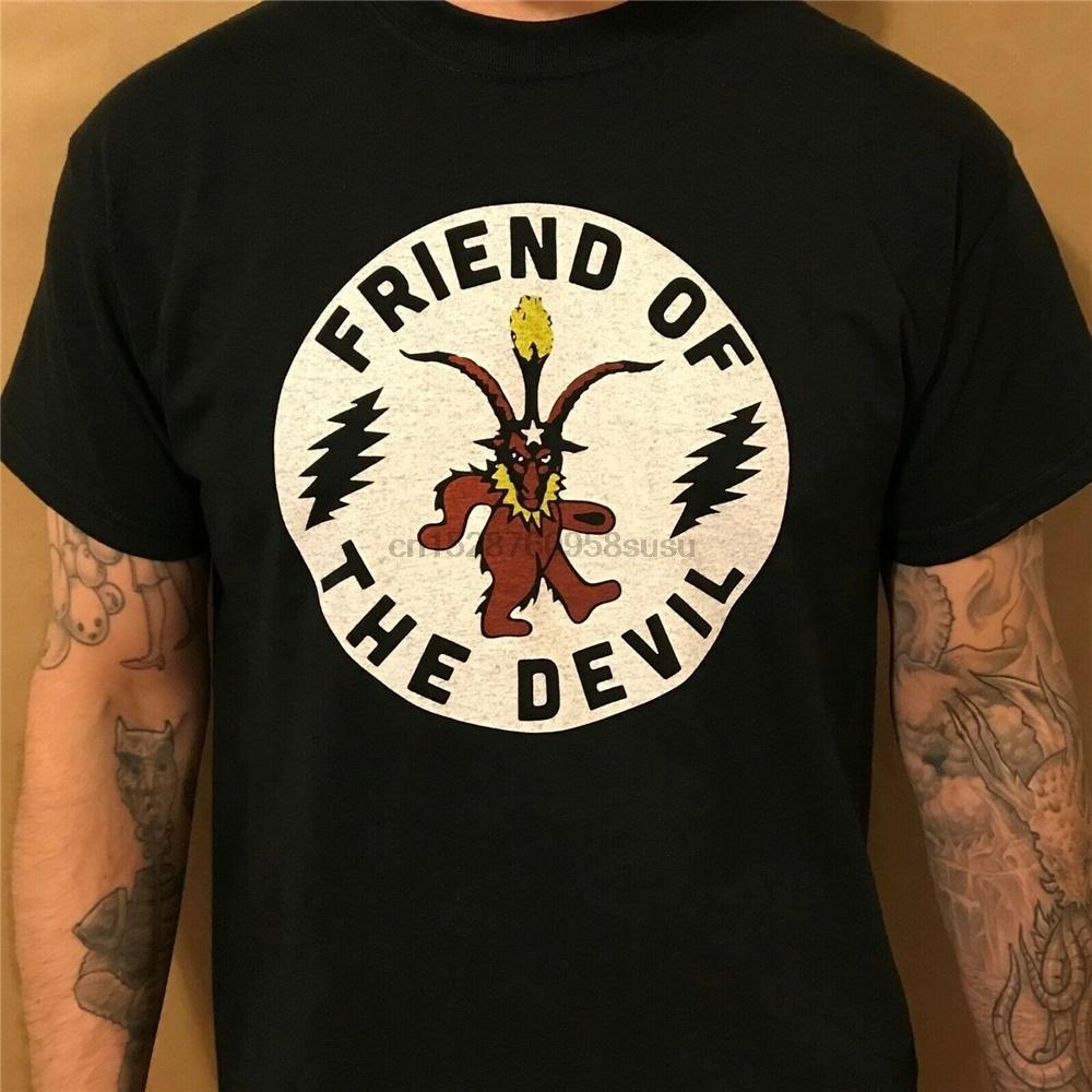 

Футболка унисекс Grateful Dead Friend Of The Devil, черная модная футболка