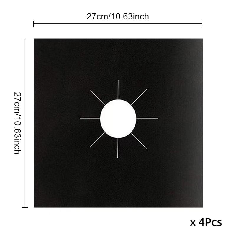 0.1mm Thick and High Temperature Resistant Gas Stove Oil Pad Non-stick Gas Stove Protector Reusable Stove Cleaning Mat Oil Pad