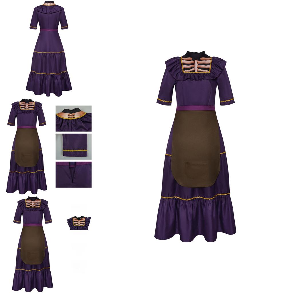 Coco Melda Cosplay Kostuum Voor Halloween Podiumoptreden Met Zachte Gebreide Stof Voor Volwassenen