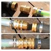 2Pcs 3/4inch Brass Hexagonal Head Adapter Male/Female Thread Garden Watering Fitting Pipe Extender Coupler Enduring