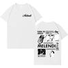 Singer Melendis Harajuku New Album TShirts Men High Quality T Shirts Cotton Casual Y2K Short Sleeve Hot Sale Clothes Teenagers