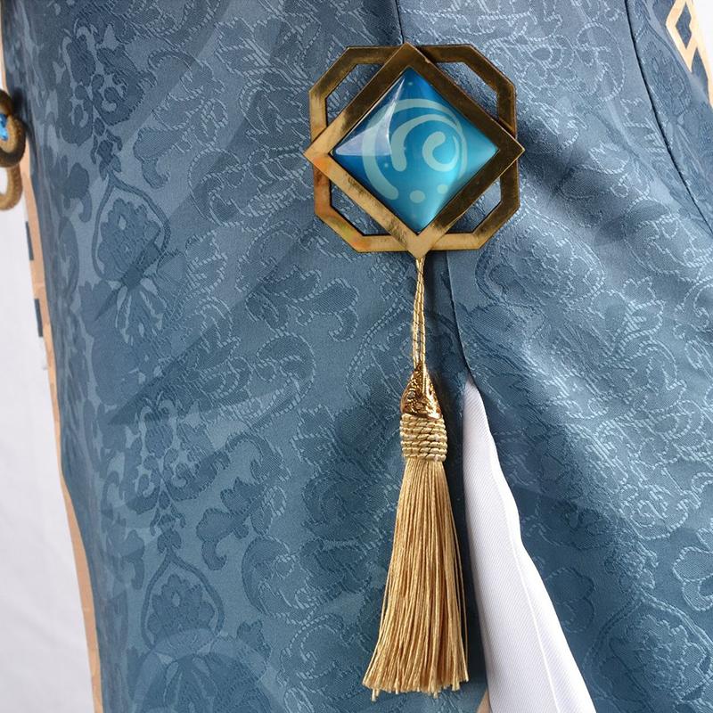 Ysir Impact Game Animation COS Clothes Green Liyue Port Feiyun Merchant Prince Xingqiu COS Set