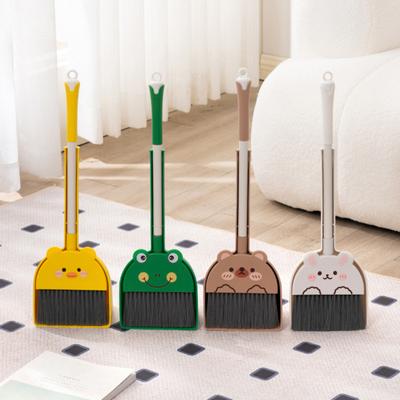 Kinder Reinigungsbürste Set Cartoon Tierform Kleinkind Besen Kehrschaufel Set Kinder Reinigungsspielzeug Zubehör