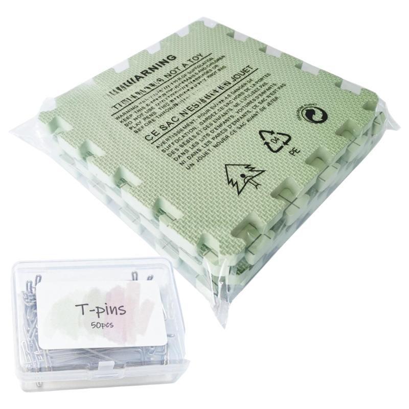 4/9 Peças Prancha de Bloqueio para Crochê Tapetes de Bloqueio Tapetes de Bloqueio para Tricô Placa com Grelhas Espessas Presente para Entusiastas de Artesanato