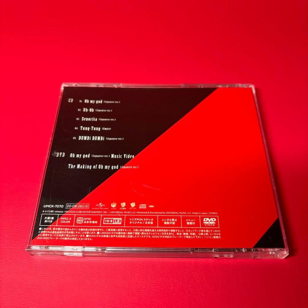 [USATO] Prima Stampa A (sol) con Obi (CD-DVD) I-DLE Oh my god CD DVD