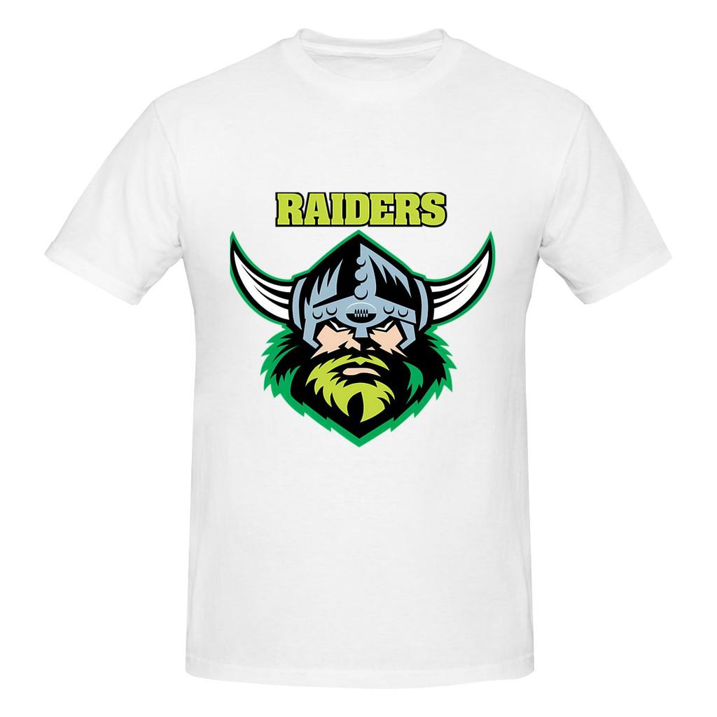 The Raiders Canberra American Retro Tshirt Fresh And Simple Seamless Splicing Cotton Tee