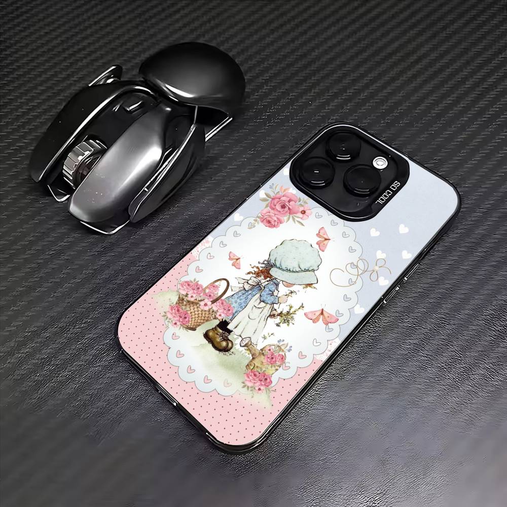 S-Sarah K-Kay Girl Colorful Silver Back Phone Case For IPhone 17 16 15 14 13 12 11 Plus Pro Max Plus iPhone17air