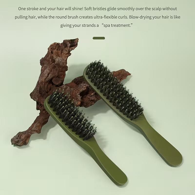 1Pcs Boar Bristle Hair Brush Travel Portable Comb Women Combs Scalp Detangler Hair Comb Salon Styling Hair Tools
