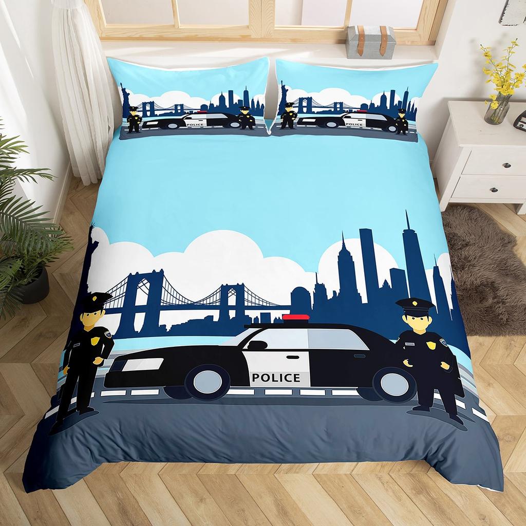 Comforter Homewish Tractor Machinery Truck Yellow Construction Vehicle Bedding Setteens Boys Girls Bed Set
