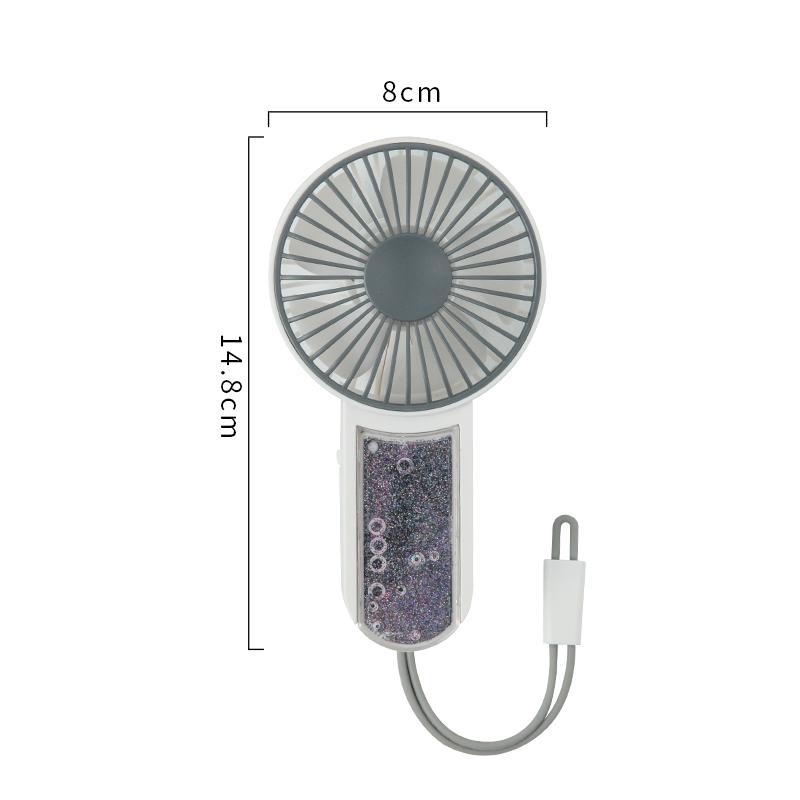 Rechargeable Handheld Mini Portable Fan Creative Small Fan Pocket Handheld Fan Charging Convenient Lantern Fan