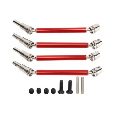 4 PCS RC Front Rear CVD Drive Shaft for ARRMA 1 10 RC Car Replacement Drive Shaft Kit Red