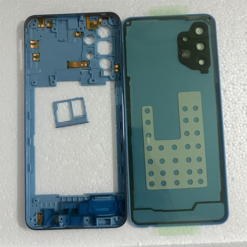 

Полный корпус для Samsung Galaxy A32 5G A326 Крышка средней рамки + Задняя крышка аккумулятора Задняя дверь +SIM+NFC Ремонтные детали