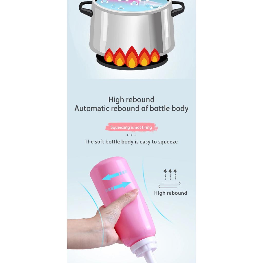 500ml Portable Bidet Spray Handheld Travel Bidet for Pregnant Women Baby Cleansing Water Washer Bottle Baby Showers Mom Bottle