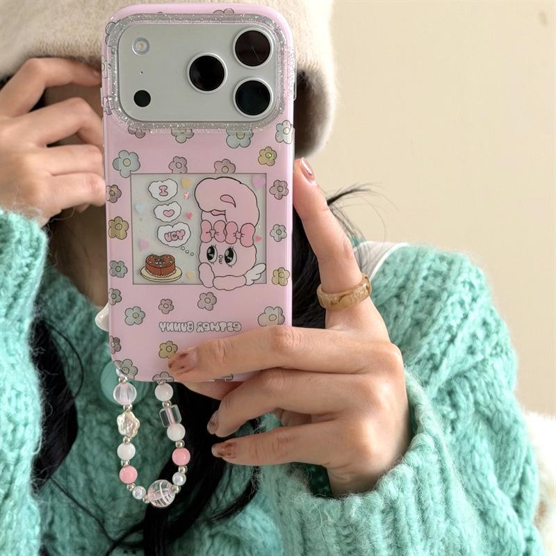 Glitter Flower Cartoon Case for iPhone 17/16 Pro Max/15/14
