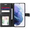 Coque pour Samsung Galaxy S21 Anti-Rayures Cuir PU Noir