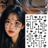 Long Lasting Face Body Stickers Halloween Scar Gem Stickers, Rhinestone Wound Art Dark Style Aesthetic Decals, Waterproof Self Adhesive Temporary